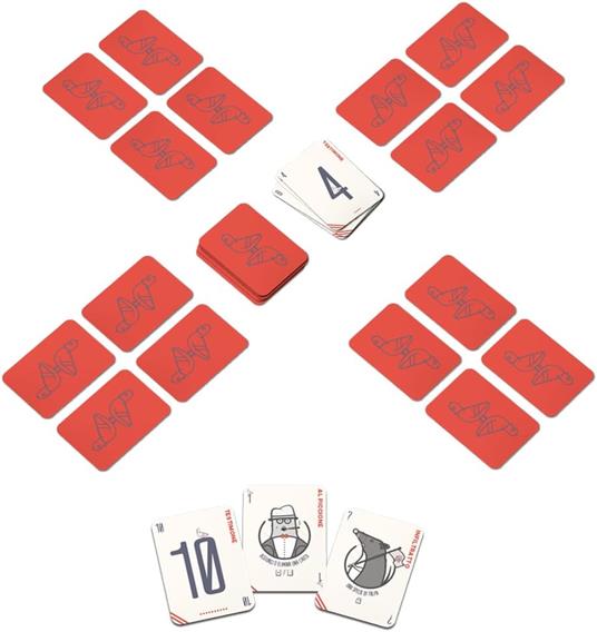 L'Impiccione - Gioco di carte di rapidità e di memoria - 8+ anni + 2-6 giocatori - 15 minuti - 2