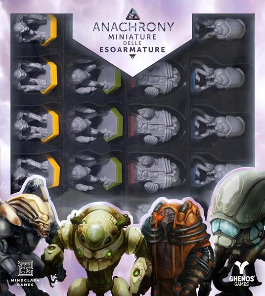 Anachrony - Miniature delle esoarmature - Espansione Miniature 3D per Gioco da Tavolo - 24 Miniature in Plastica Dettagliate - 2