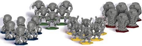 Anachrony - Miniature delle esoarmature - Espansione Miniature 3D per Gioco da Tavolo - 24 Miniature in Plastica Dettagliate - 3