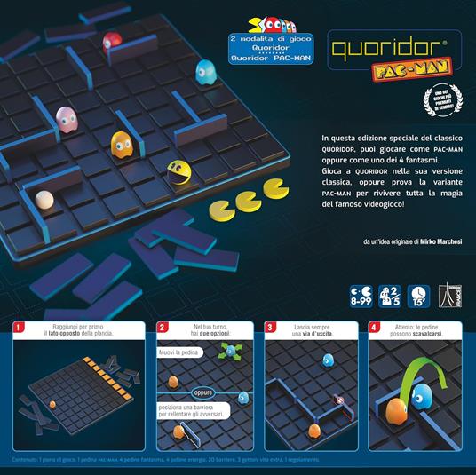 QUORIDOR - Pacman (ITA). Gioco da tavolo - 3