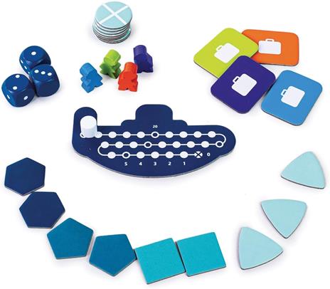 Deep Sea Adventure - Gioco Competitivo per Adulti e Bambini dagli 8 Anni - Gioco da tavolo tascabile - 2-6 Giocatori - 3