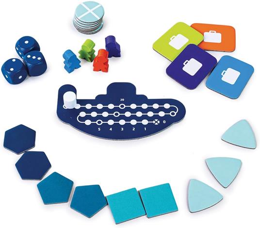 Deep Sea Adventure - Gioco Competitivo per Adulti e Bambini dagli 8 Anni - Gioco da tavolo tascabile - 2-6 Giocatori - 3