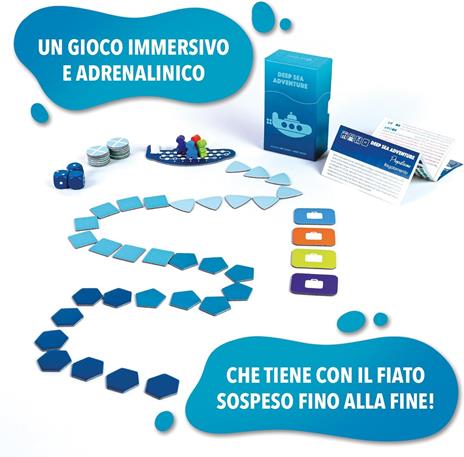 Deep Sea Adventure - Gioco Competitivo per Adulti e Bambini dagli 8 Anni - Gioco da tavolo tascabile - 2-6 Giocatori - 4