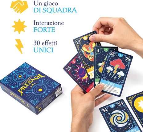 Presagi - Gioco di Carte - Gioco Strategico per Adulti e Bambini dai 10 Anni - 4-6 Giocatori - Durata 30min - 5