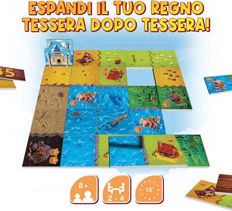 Kingdomino 2 - Gioco Competitivo per Adulti e Bambini dagli 8 Anni - Gioco da Tavolo - Gioco dell'Anno 2017-2-4 Giocatori - 2