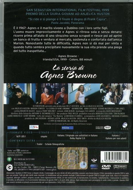 La storia di Agnes Browne di Anjelica Huston - DVD - 2