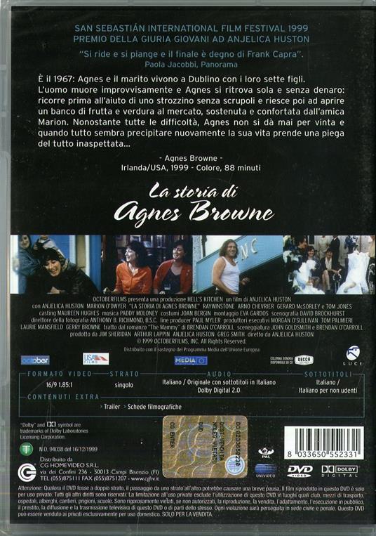 La storia di Agnes Browne di Anjelica Huston - DVD - 2