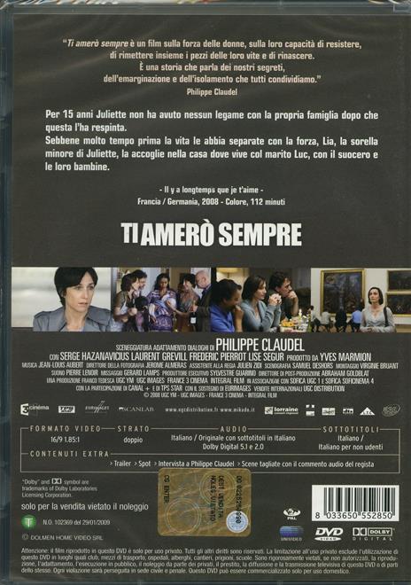 Ti amerò sempre di Philippe Claudel - DVD - 2