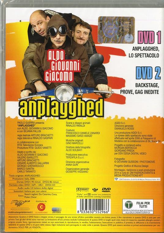 Anplagghed (2 DVD) di Arturo Brachetti,Rinaldo Gaspari - DVD - 2