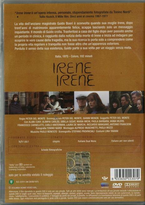 Irene Irene di Peter Del Monte - DVD - 2
