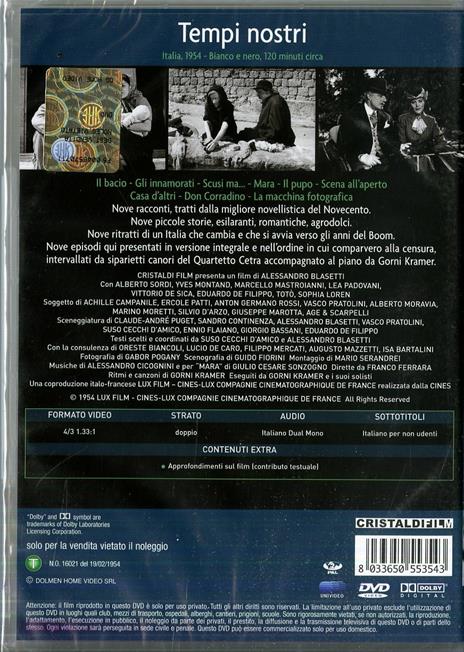 Tempi nostri. Zibaldone n. 2 di Alessandro Blasetti - DVD - 2