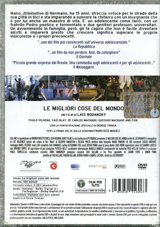 Le migliori cose del mondo di Laís Bodanzky - DVD - 2