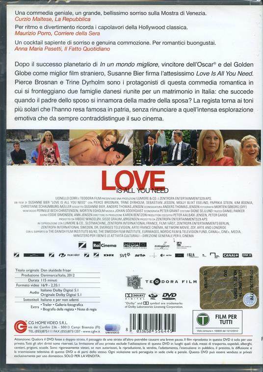 Love Is All You Need di Susanne Bier - DVD - 2