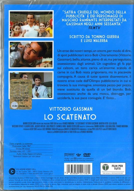 Lo scatenato di Franco Indovina - DVD - 2