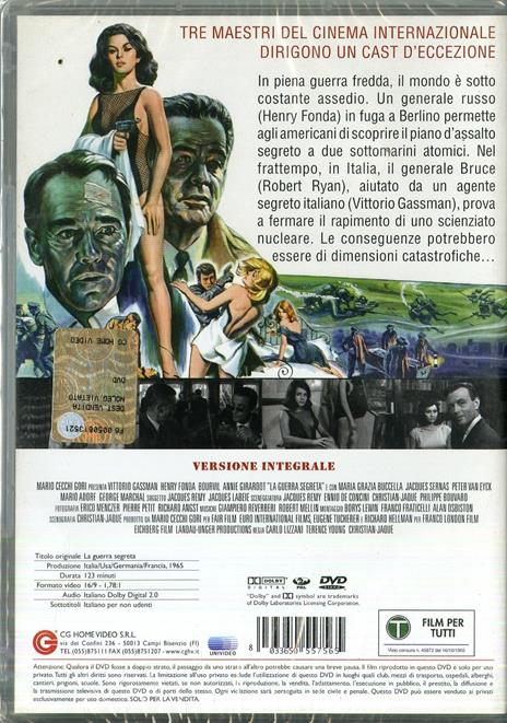 La guerra segreta di Terence Young,Christian-Jaque,Carlo Lizzani - DVD - 2