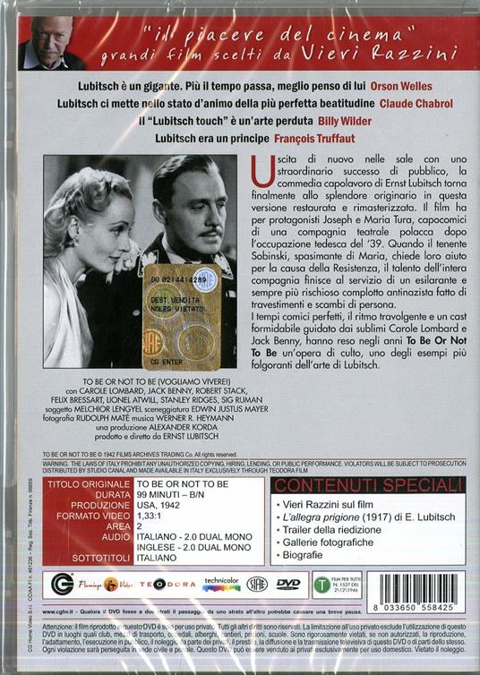 Vogliamo vivere! di Alfred Goulding,Ernst Lubitsch - DVD - 2