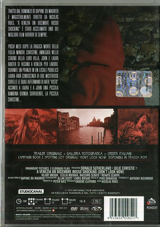 A Venezia... un dicembre rosso shocking di Nicolas Roeg - DVD - 2