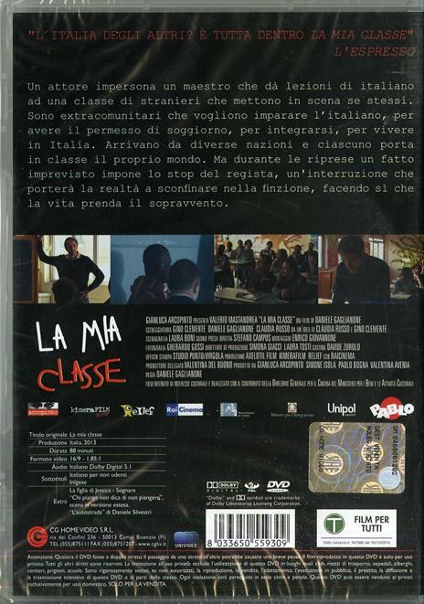 La mia classe di Daniele Gaglianone - DVD - 2