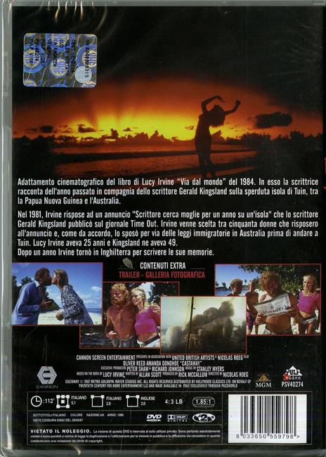 Castaway, la ragazza venerdì di Nicolas Roeg - DVD - 2