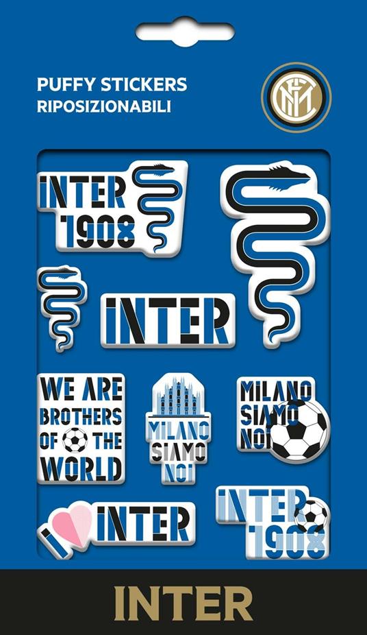 Inter Puffy Stickers Graphic - Imagicom - Idee regalo