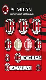 Imagicom Puffmil01 Ac Milan Puffy Stickers Logo