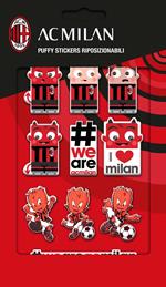 Ac Milan Puffy Stickers Graphic