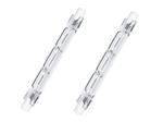 LEDLUX 2 Pezzi Lampade Alogena Dimmerabile R7S Bianco Caldo 2700K (78mm, 120W 2250lm)
