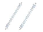 LEDLUX 2 Pezzi Lampade Alogena Dimmerabile R7S Bianco Caldo 2700K (118mm, 120W 2250lm)