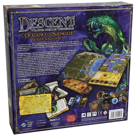 Descent. Oceano di Sangue. Gioco da tavolo - Giochi Uniti - Giochi di ruolo  e strategia - Giocattoli