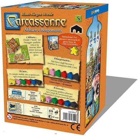 Carcassonne: abbazie e borgomastri. Espansione 5. Gioco da tavolo - 2