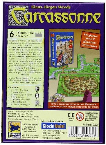 Carcassonne. Il Conte, Il Re e L' Eretico. Esp 6. Gioco da tavolo - 4