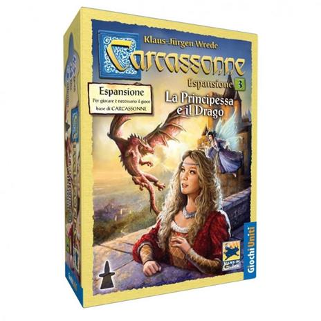 Carcassonne. La Principessa e Il Drago. Esp 3. Gioco da tavolo