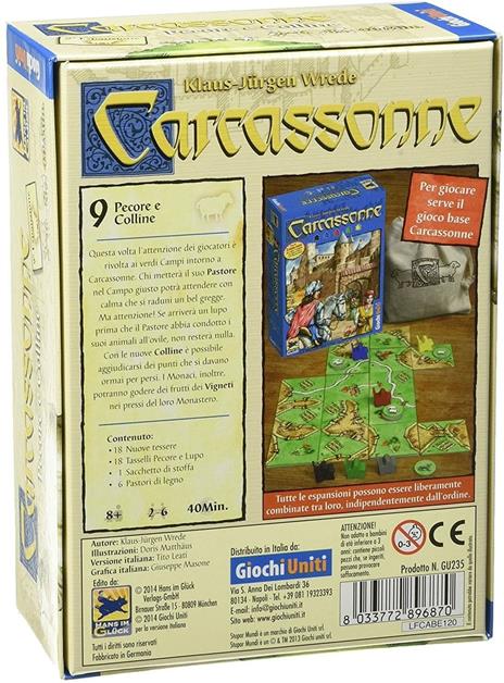 Carcassonne Pecore e Colline. Esp 9. Gioco da tavolo - 3