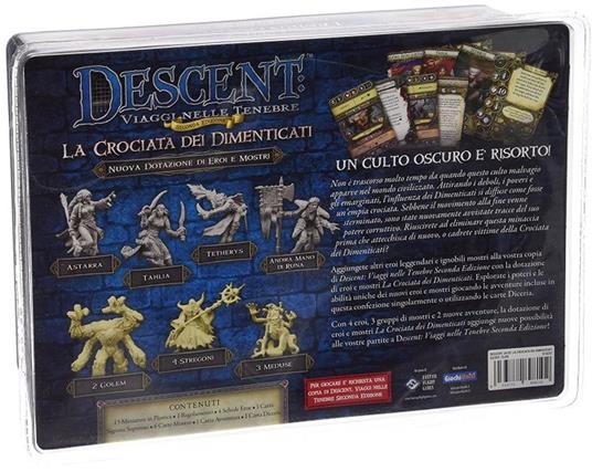 Descent. La Crociata Dei Dimenticati. Gioco da tavolo - Giochi Uniti -  Giochi di ruolo e strategia - Giocattoli