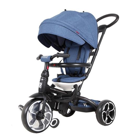 Triciclo Prime Blu Evolutivo, Seduta Reversibile, Reclinabile Con Ruote Eva  100.00