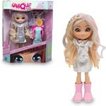 Bambola Fashion Doll 25Cm Occhi Magici Vestito Argento Unique Eyes New Sun  Mym07000