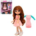 Bambola Fashion Doll 25Cm Occhi Magici Vestito Rosa Unique Eyes New Sun  Mym07000