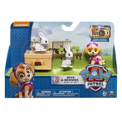 Playset Paw Patrol Skye E I Suoi Coniglietti Rescue Action Pup  20074193