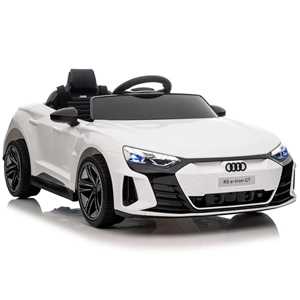 Giocattolo Auto Elettrica Per Bambini Audi Etron Bianca 12V Con Portiere Apribili, Mp3, Luci E Suoni Baby Car