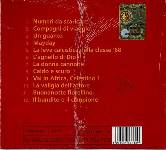 Left & Right. Documenti dal vivo - CD Audio di Francesco De Gregori - 2