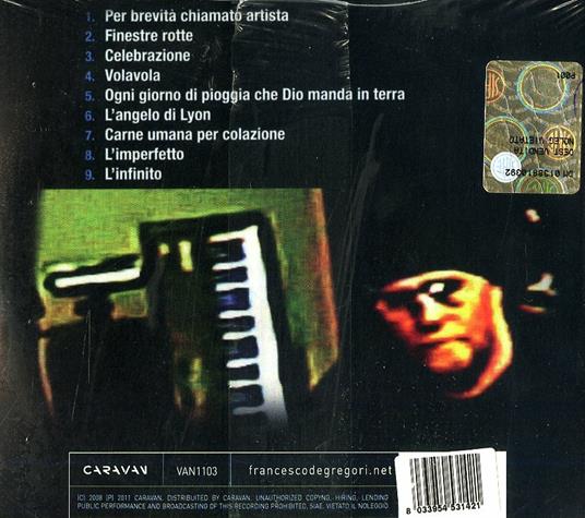 Per brevità chiamato artista - CD Audio di Francesco De Gregori - 2