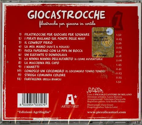 Giocastrocche vol.1 - CD Audio di Coro Piccoli Cantori di Milano - 2