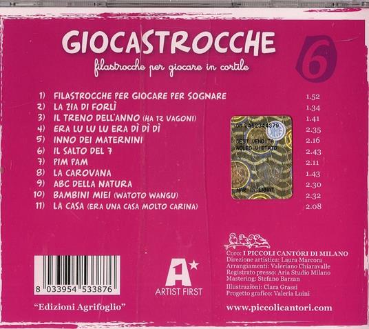 Giocastrocche vol.6 - CD Audio di Coro Piccoli Cantori di Milano - 2