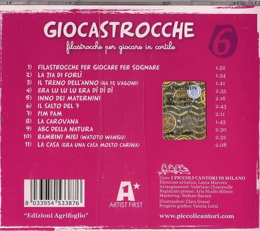 Giocastrocche vol.6 - CD Audio di Coro Piccoli Cantori di Milano - 2