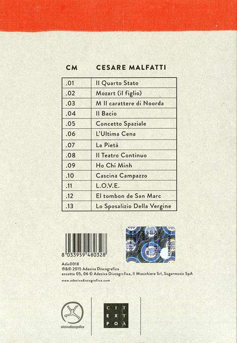 Una città exposta - CD Audio di Cesare Malfatti - 2