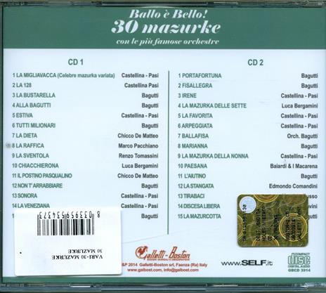 Ballo è bello! 30 Mazurke - CD Audio - 2