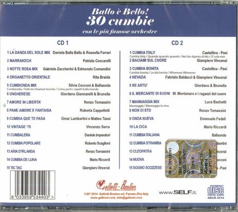 Ballo è bello! 30 Cumbie - CD Audio - 2