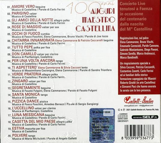 Auguri Maestro Castellina - CD Audio di Castellina-Pasi - 2