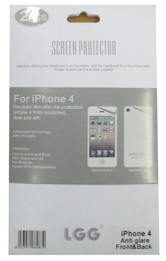 Pellicola protettiva per iPhone 4/4s per fronte e retro