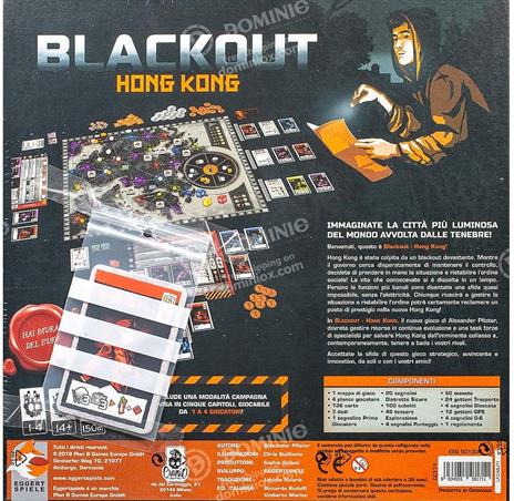 Black Out Hong Kong. Gioco da tavolo - 4